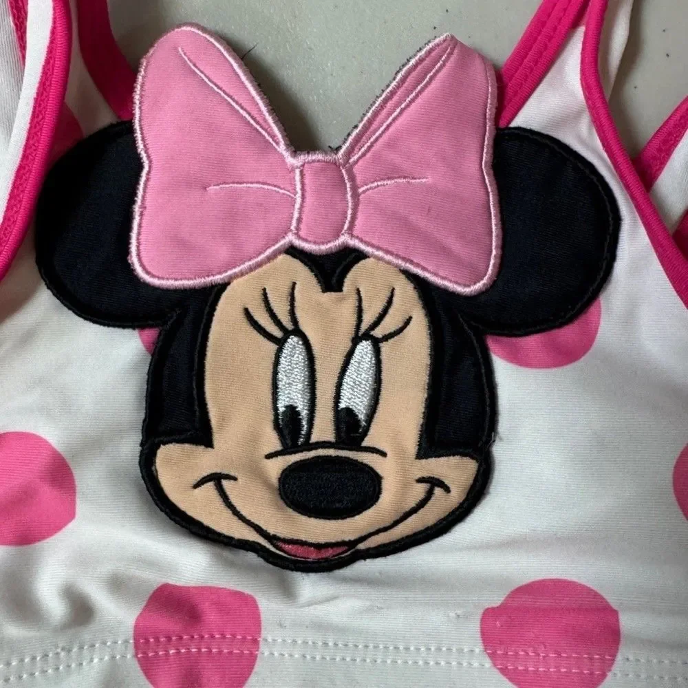 Disney Minnie Mouse Bikini Girls 2 Baby Toddler Swimsuit 2 Piece Bathing Beach